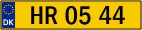 Trailer License Plate